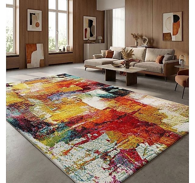 TaCa Home Teppich Kurzflor-Frisee-Teppich, rechteckig, Höhe: 16 mm, Wohnzim günstig online kaufen