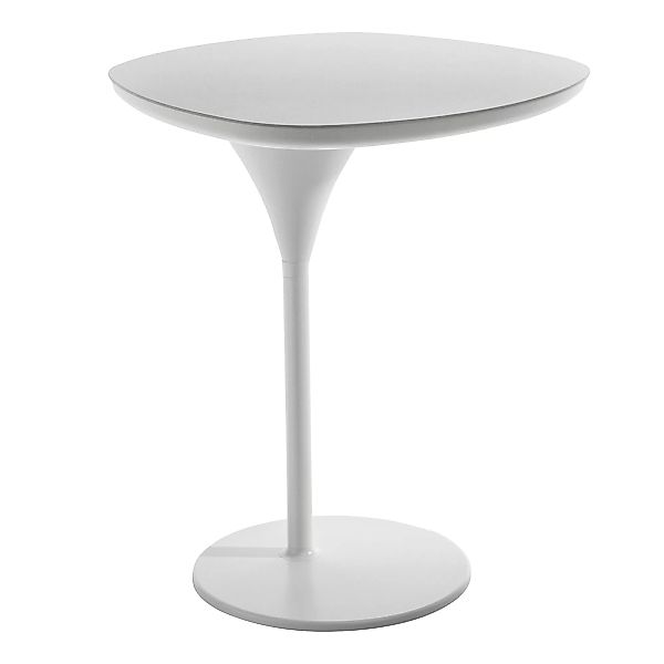 Moroso - Bloomy Beistelltisch - weiß/Tischplatte Laminam®/Stahlgestell weiß günstig online kaufen