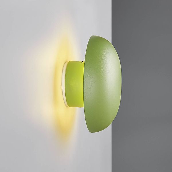 LED-Akku-Wandleuchte Davey, grün, dimmbar, Ø 15,5 cm günstig online kaufen