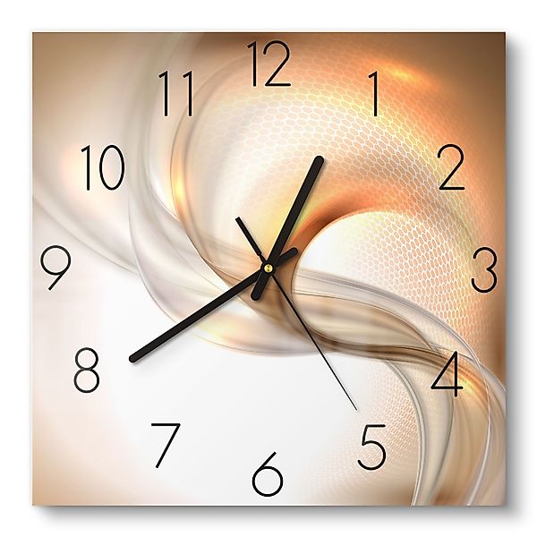 DEQORI Wanduhr 'Schwingungen im Licht' (Glas günstig online kaufen