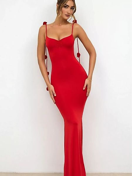 FIDDY Abendkleid Langverteidiger Camisole-Kleider-Maxikleid-Of-Shoulder-Kle günstig online kaufen