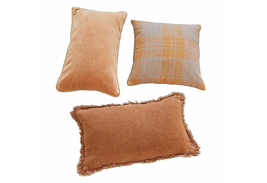 Mirabeau Kissenhülle Kissenhülle 3er Set Léonille terrakotta günstig online kaufen