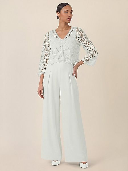 Apart Jumpsuit mit Spitzenjäckchen und weitem Bein günstig online kaufen