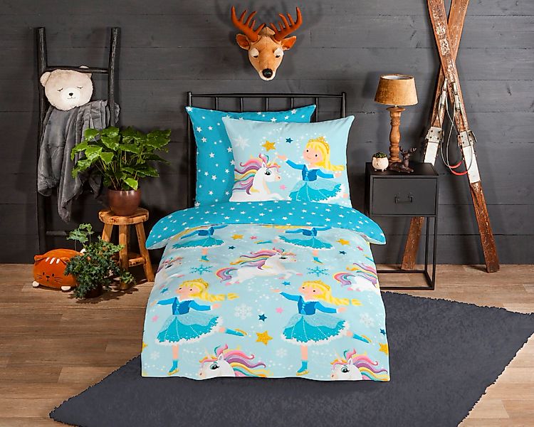 good morning Kinderbettwäsche "Iceprincess" 2 Stk. tlg. Biber, 135x200, War günstig online kaufen