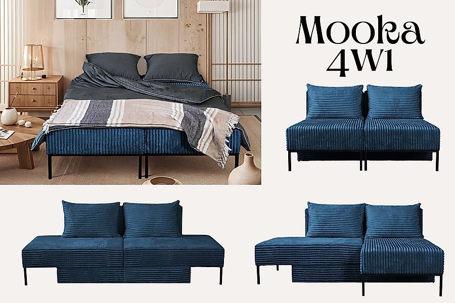 Kaiser Möbel Bett Sofa, Ecksofa, Liegestuhl,MOOKA 4in1-Multifunktions-Syste günstig online kaufen