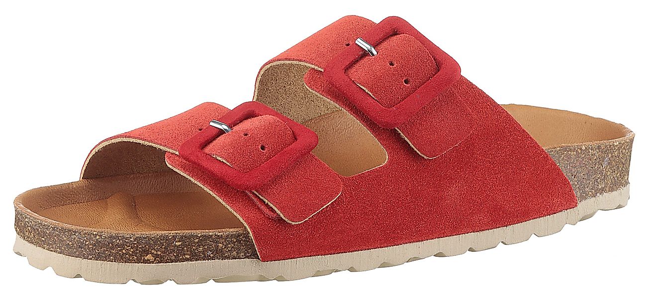 VERBENAS Randell Velour Pantolette, Sommerschuh, Schlappen, günstig online kaufen