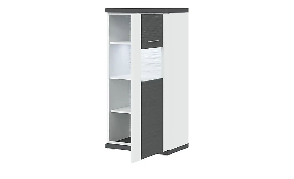 uno Highboard   Titan ¦ grau ¦ Maße (cm): B: 66 H: 131 T: 42 Kommoden & Sid günstig online kaufen