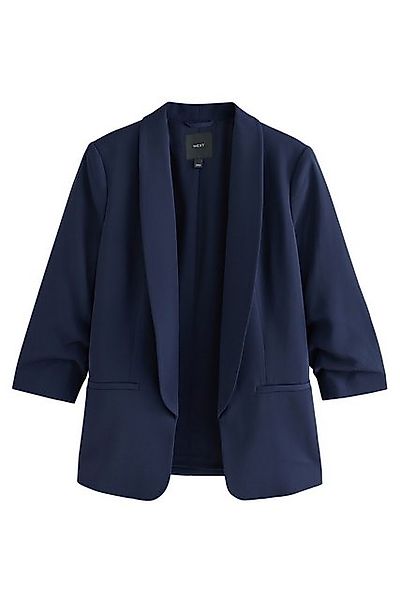 Next Jackenblazer Relaxed Fit Blazer mit Raffärmeln und Vichykaros (1-tlg) günstig online kaufen