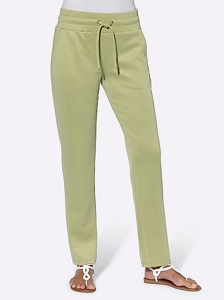 Sieh an! Jerseyhose Hose komfortabel mit Rundum-Dehnbund und Bindeband günstig online kaufen