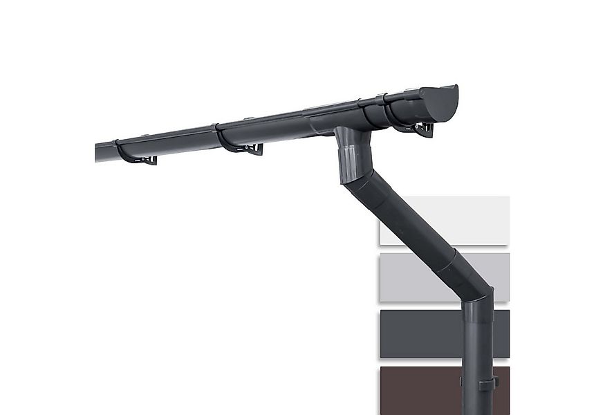 INEFA Dachrinne NW 100 Dachrinnen-Set halbrund für Gartenhaus, Carport, Ter günstig online kaufen