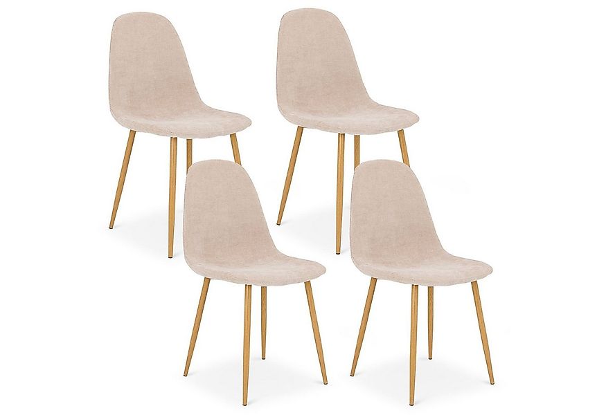 IDIMEX Esszimmerstuhl PUNTA (4 St), Esszimmerstühle im 4er Set mit Stoffbez günstig online kaufen