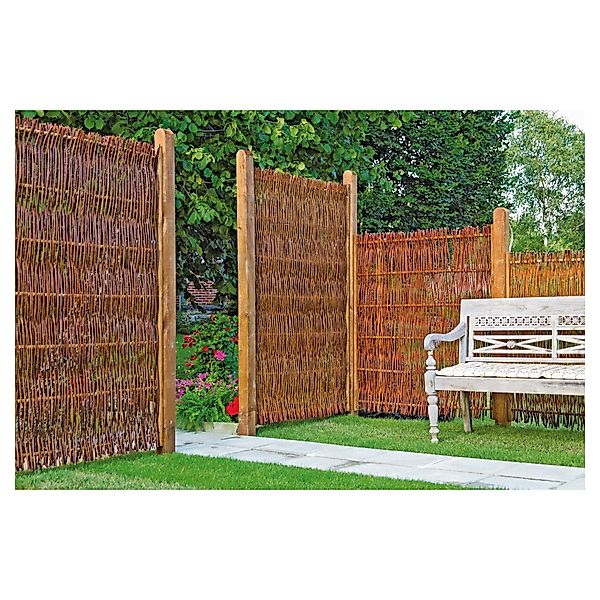 Tetzner & Jentzsch Gartenzaun FUEGO-Weidengeflechtzaun günstig online kaufen