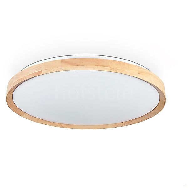 hofstein Deckenleuchte dimmbare Deckenlampe aus Metall/Bambus/Kunststoff günstig online kaufen
