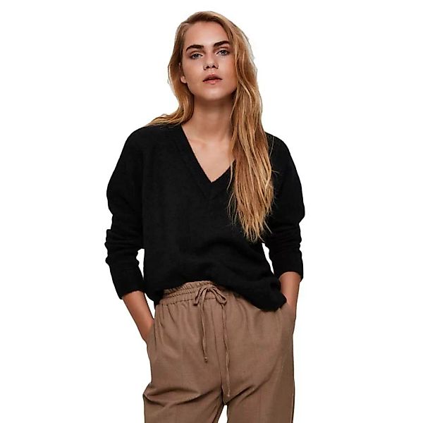 Selected Lulu V-ausschnitt Sweater XL Black günstig online kaufen