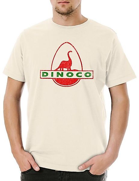 Urban Backwoods Print-Shirt Dinoco Logo I Herren T-Shirt Oil Company Petrol günstig online kaufen