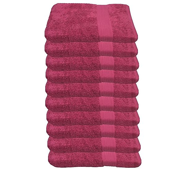 Julie Julsen Gästehandtücher 10-Gästehandtücher-Pink-Gästetuch 30 x günstig online kaufen