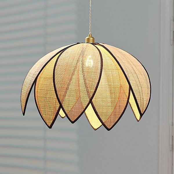 OSRAM Hängelampe Decor Rattan Lotus, Ø 67 cm, beige, E27 günstig online kaufen