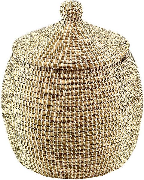 Kobolo Aufbewahrungskorb Schlangenkorb aus Seegras/Kunststoff natur D 32 cm günstig online kaufen