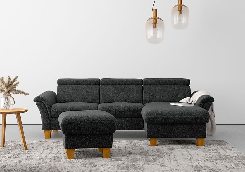 Home affaire "Lindgren L-Form" wahlweise mit Bett mit klappbaren Rollen, Ka günstig online kaufen