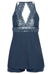 LASCANA Shorty 2 Stk. tlg., mit transparentem Spitzeneinsatz günstig online kaufen