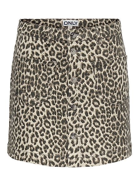 ONLY Minirock ONLAMAZING HW LEO SKIRT PNT Baumwollmischung, High Waist günstig online kaufen