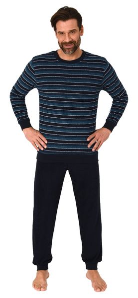 Normann Pyjama Herren Frottee Schlafanzug lang, günstig online kaufen