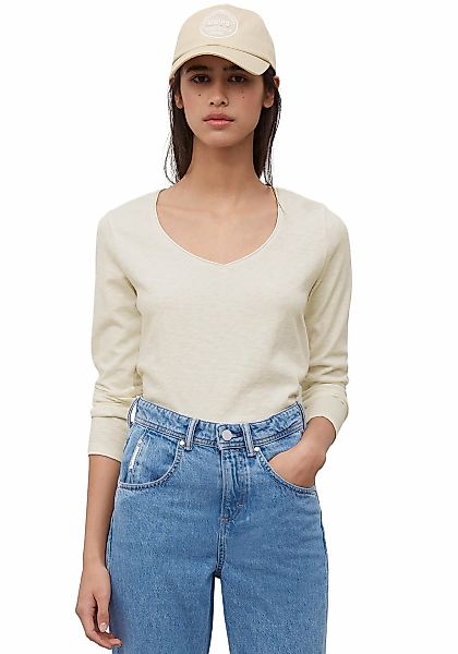Marc O'Polo DENIM Langarmshirt mit Rollkante günstig online kaufen