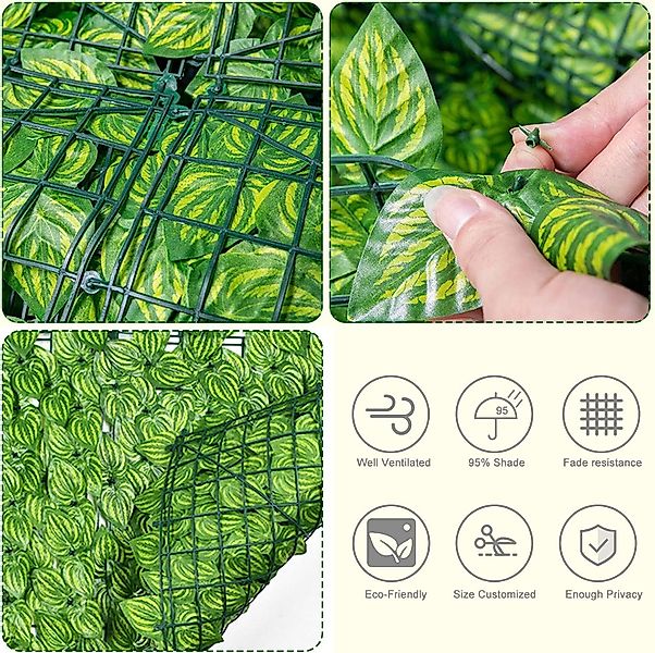 Kunstranke Efeu Garten Sichtschutz für Außenbereich Windschutz lärmschutz, günstig online kaufen