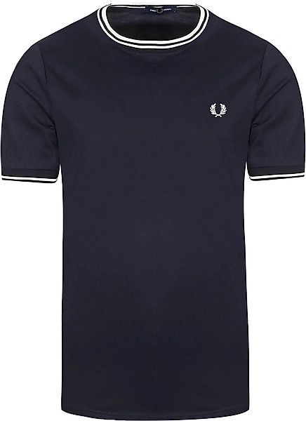Fred Perry M1588 Twin Tipped T Shirt Navy - Größe M günstig online kaufen