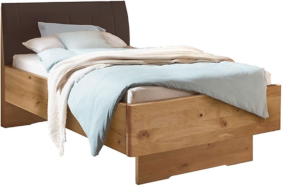 WIEMANN Holzbett »Cardiff, Bettgestell, Bettrahmen, teilmassiv, mit Polster günstig online kaufen