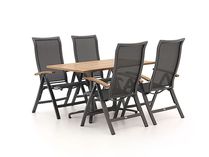 Bellagio Lugo/Canzo 140 cm Gartenmöbel-Set 5-teilig verstellbar günstig online kaufen