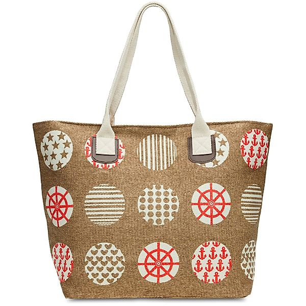 Caspar Strandtasche TS1021 große XL Damen günstig online kaufen