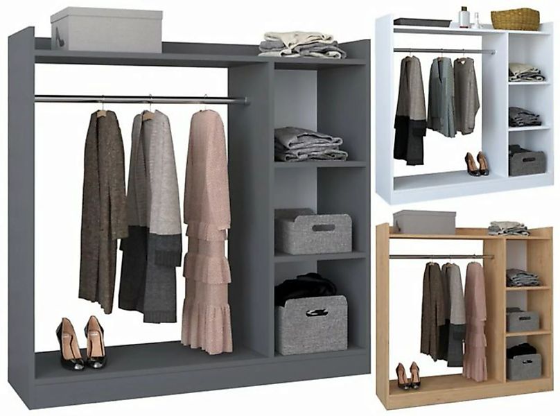 VCM Kleiderschrank Offener begehbarer Kleiderschrank Regal Palosa M (1-St) günstig online kaufen