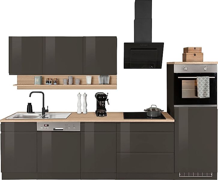 HELD MÖBEL Küchenzeile "Virginia", Breite 300 cm, ohne E-Geräte günstig online kaufen