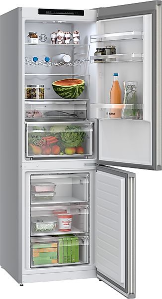 BOSCH Kühl-/Gefrierkombination Serie 4 "KGN362LAF" 186 cm hoch 60 cm breit günstig online kaufen