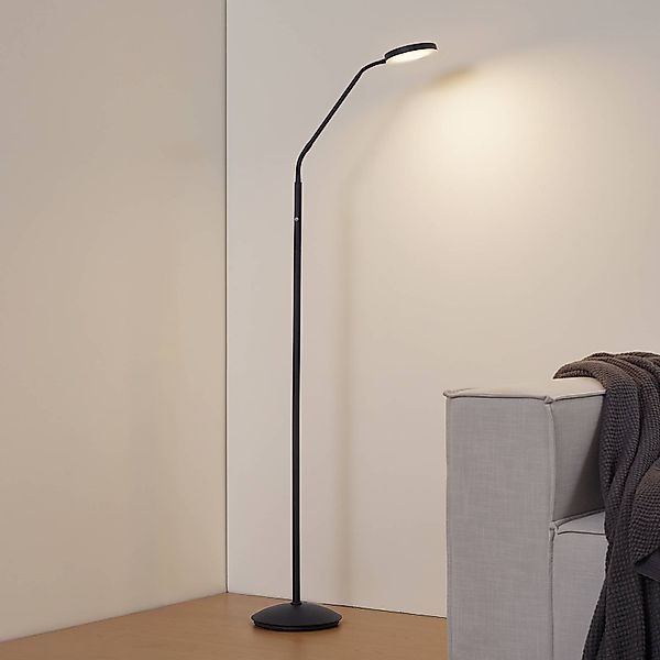 Lindby LED-Akku-Stehleuchte Elvyn, schwarz, verstellbar günstig online kaufen