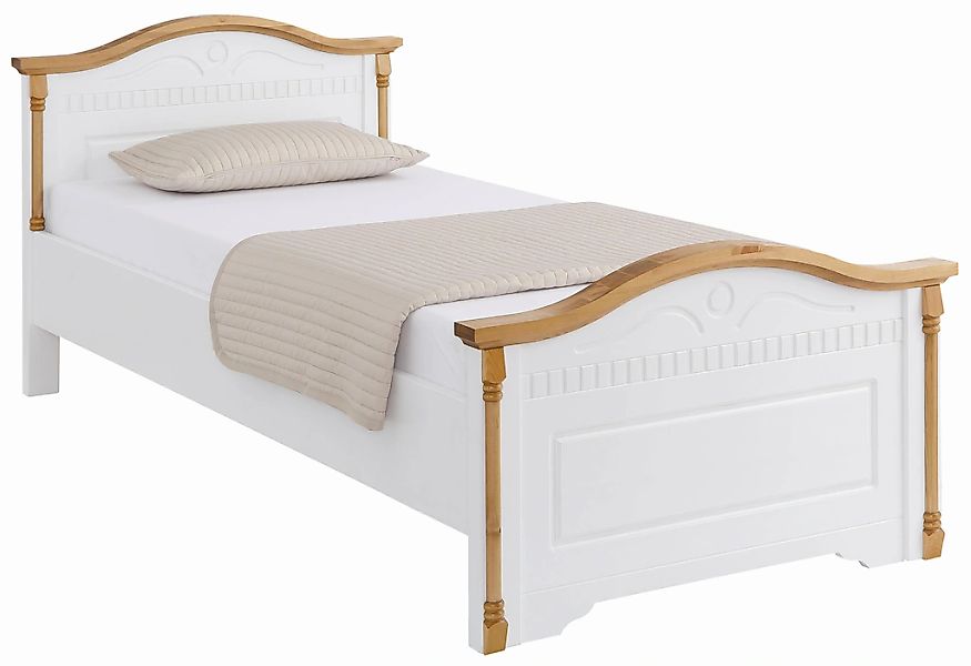 OTTO home Massivholzbett "Graz, hohe Belastbarkeit, klassischer Landhaussti günstig online kaufen