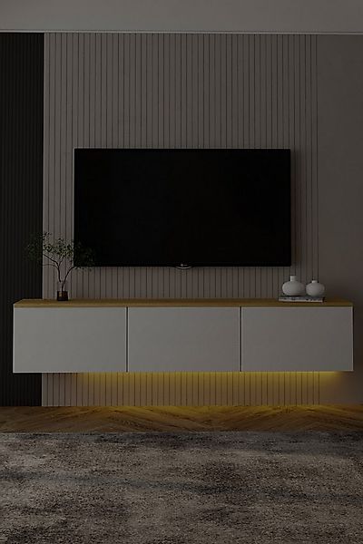 DEMA Home TV-Schrank Neon TV-Möbel 160/35/32 cm hängend, Beleuchtung Besond günstig online kaufen