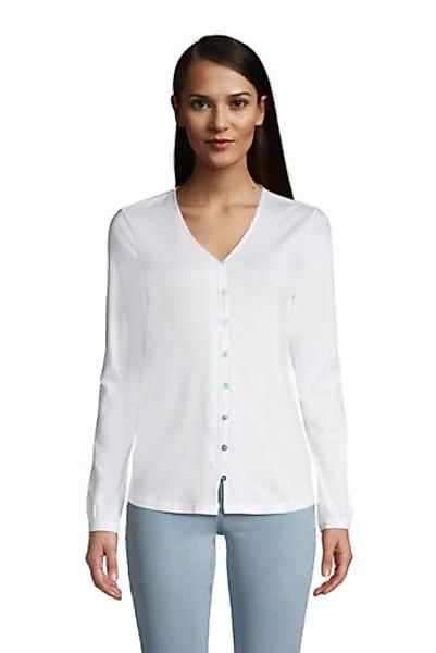 Bluse aus Baumwoll/Modalmix, Damen, Größe: 48-50 Normal, Weiß, by Lands' En günstig online kaufen