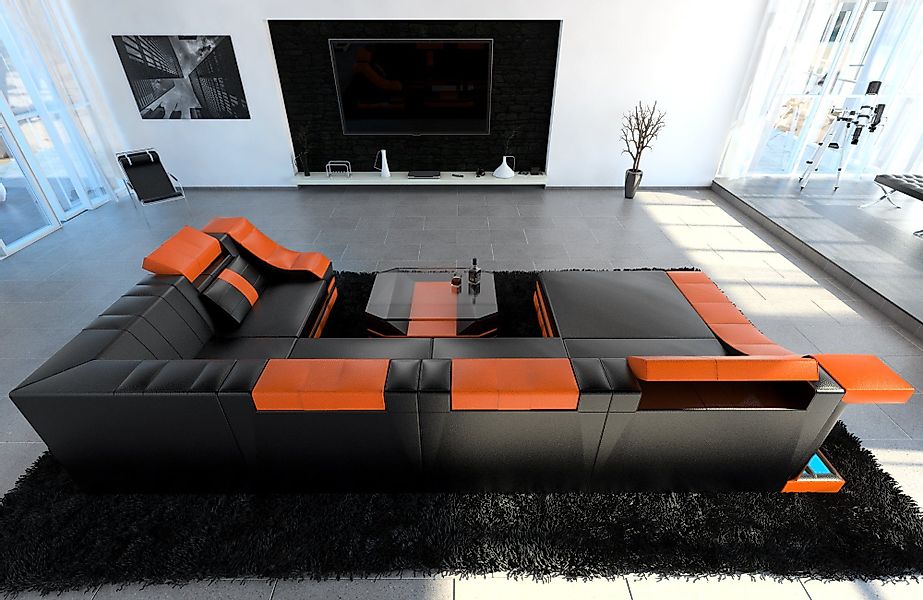 Sofa Dreams Wohnlandschaft Ledersofa Ledercouch Turino günstig online kaufen