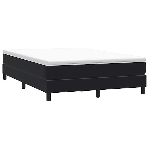 vidaXL Bett Boxspringbett ohne Matratze Schwarz 140x220 cm Samt günstig online kaufen