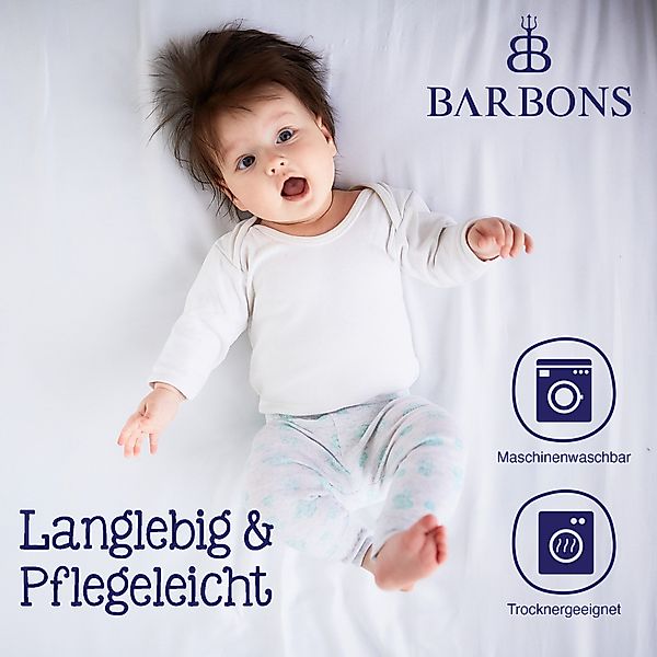 BARBONS Spannbettlaken 60x120 für Baby, Jersey günstig online kaufen