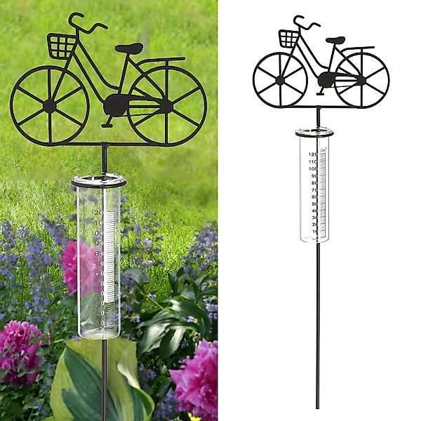 CEPEWA Gartenstecker Gartenstecker Regenmesser Fahrrad günstig online kaufen