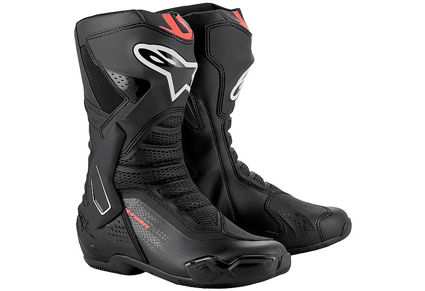 Alpinestars Alpinestars SMX-6 V3 Motorradstiefel Schwarz / Rot-Fluo Motorra günstig online kaufen