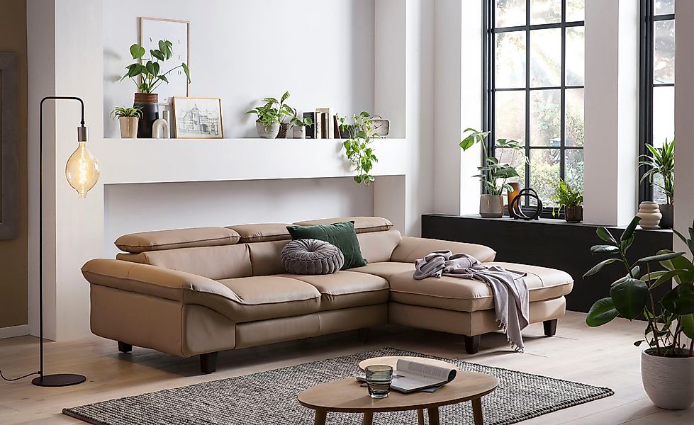 Home affaire Ecksofa "Pilot L-Form", mit Kopfteilverstellung, wahlweise mit günstig online kaufen