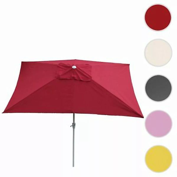 HWC Mendler Sonnenschirm bordeaux/rot günstig online kaufen