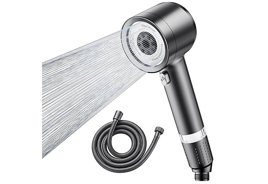 ANYSUN Regenduschkopf Duschkopf mit Filter und Schlauch 150 cm Hochdruck Ha günstig online kaufen