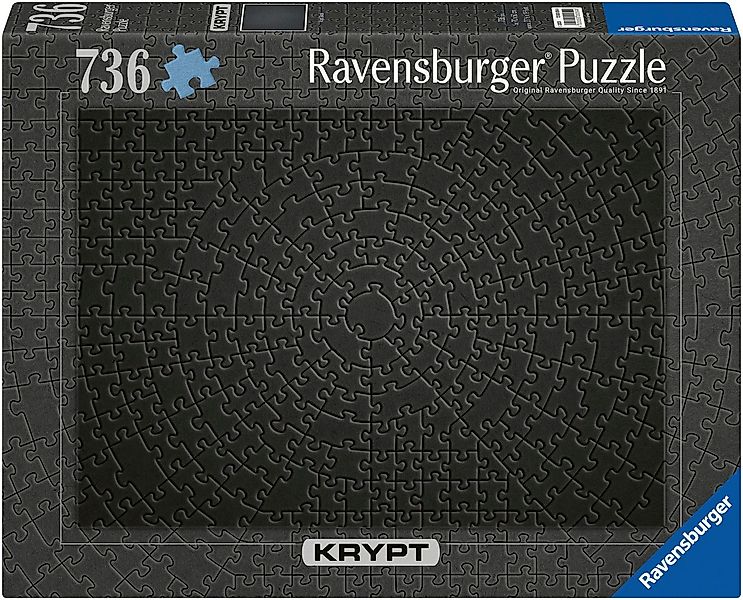 Ravensburger Puzzle Krypt Black, 736 Puzzleteile, Made in Germany günstig online kaufen