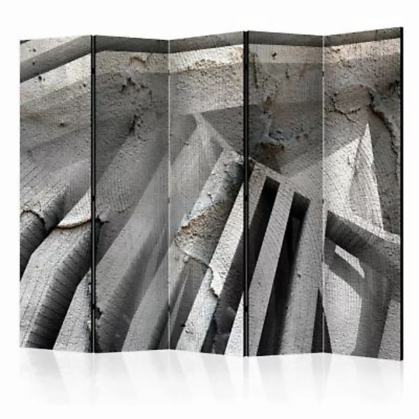artgeist Paravent Beton 3D II [Room Dividers] grau Gr. 225 x 172 günstig online kaufen