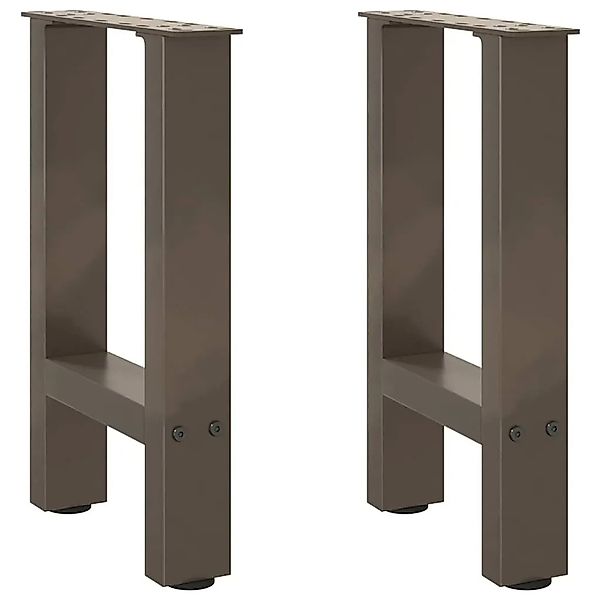 vidaXL Couchtischbeine Naturstahl 2 Stk 38x42-43 cm Stahl 4013279 günstig online kaufen